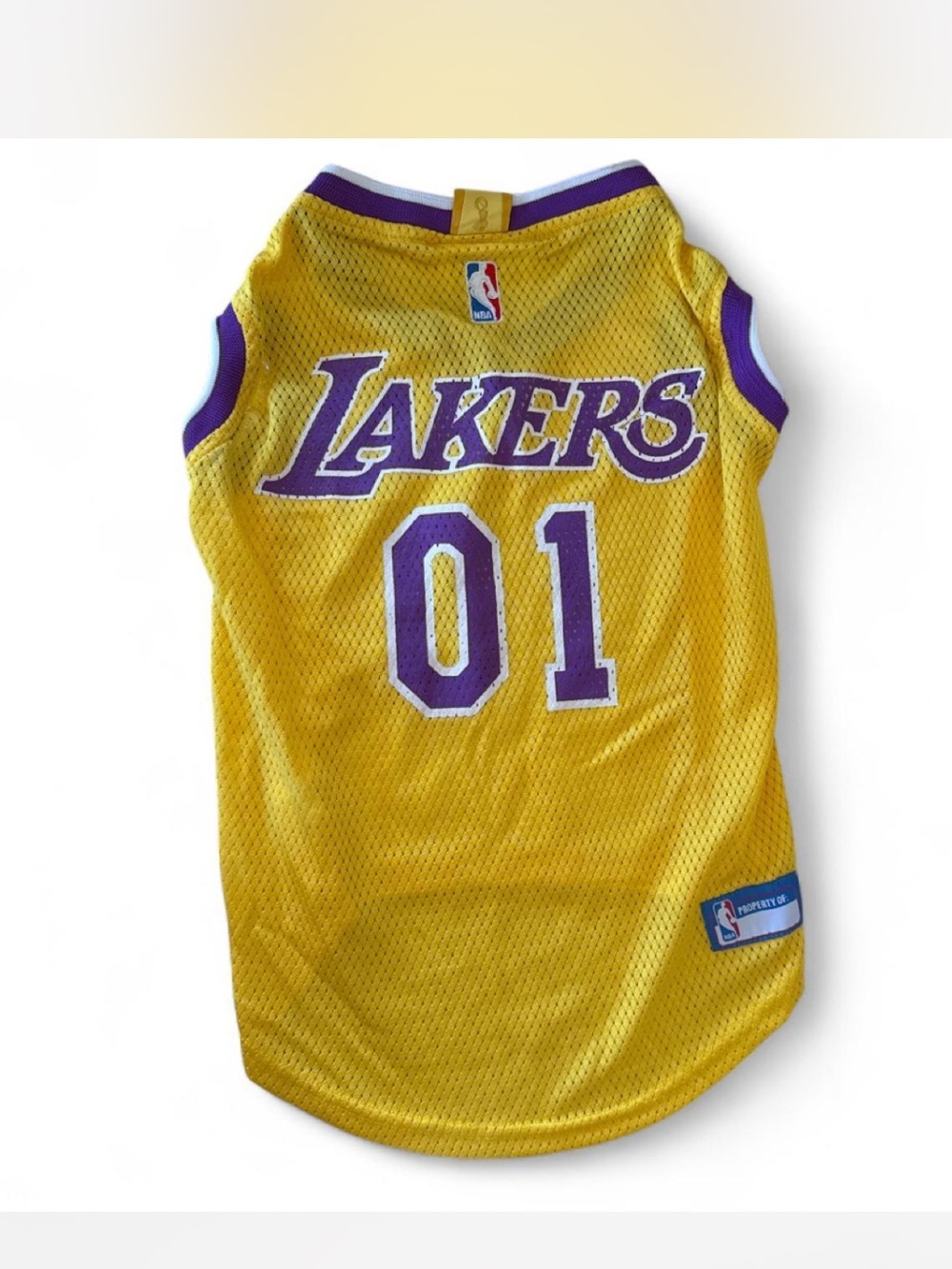 Dogs Los Angeles Lakers Yellow Mesh Jersey